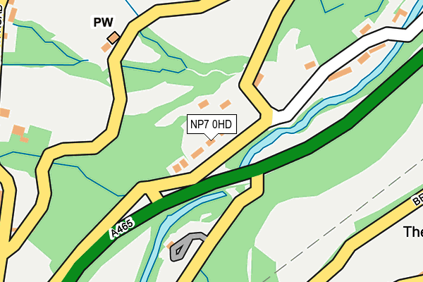 NP7 0HD map - OS OpenMap – Local (Ordnance Survey)