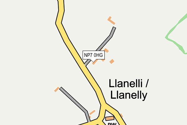 NP7 0HG map - OS OpenMap – Local (Ordnance Survey)