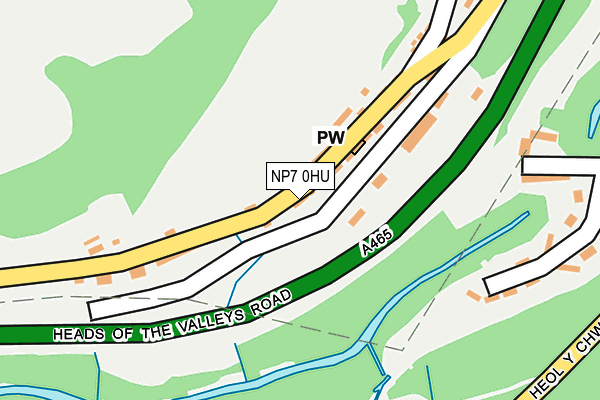 NP7 0HU map - OS OpenMap – Local (Ordnance Survey)