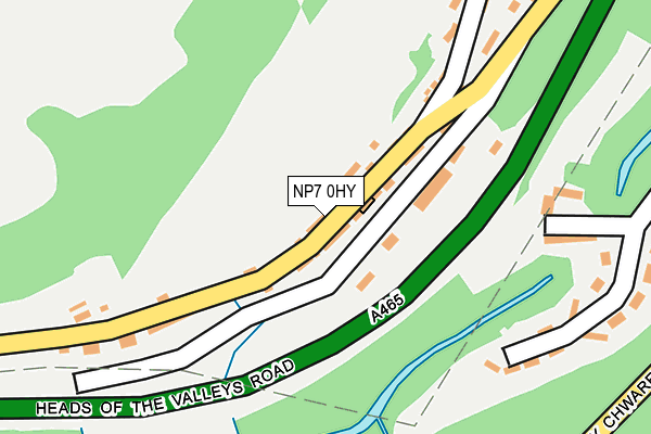 NP7 0HY map - OS OpenMap – Local (Ordnance Survey)