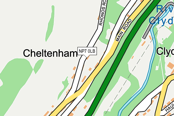 NP7 0LB map - OS OpenMap – Local (Ordnance Survey)