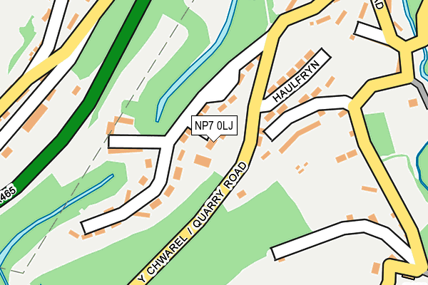 NP7 0LJ map - OS OpenMap – Local (Ordnance Survey)