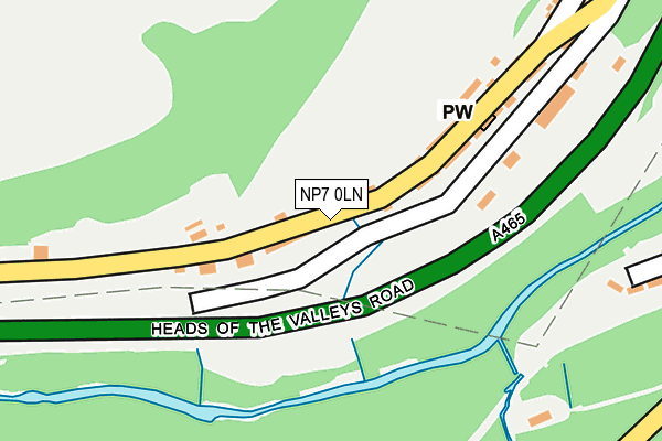 NP7 0LN map - OS OpenMap – Local (Ordnance Survey)