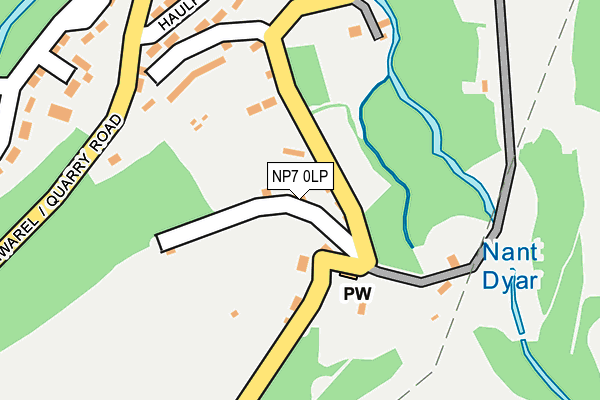 NP7 0LP map - OS OpenMap – Local (Ordnance Survey)