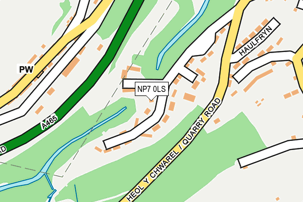 NP7 0LS map - OS OpenMap – Local (Ordnance Survey)