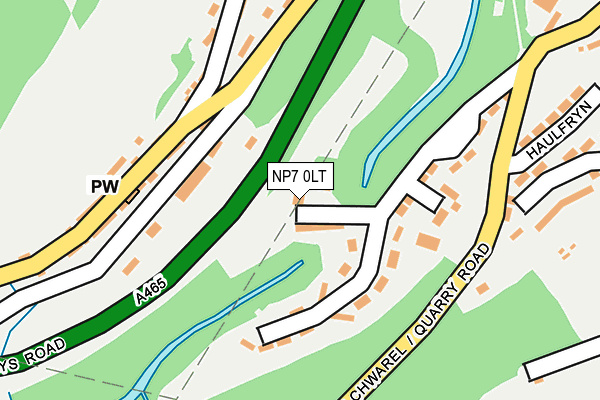 NP7 0LT map - OS OpenMap – Local (Ordnance Survey)