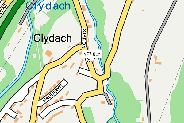 NP7 0LY map - OS OpenMap – Local (Ordnance Survey)