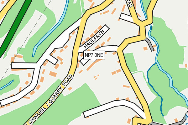NP7 0NE map - OS OpenMap – Local (Ordnance Survey)