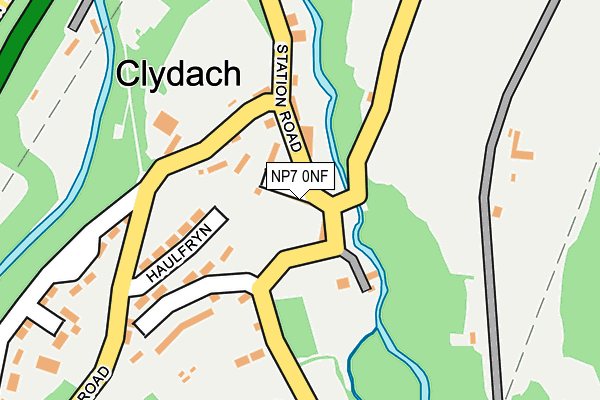 NP7 0NF map - OS OpenMap – Local (Ordnance Survey)