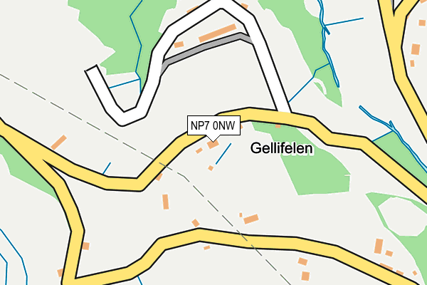 NP7 0NW map - OS OpenMap – Local (Ordnance Survey)