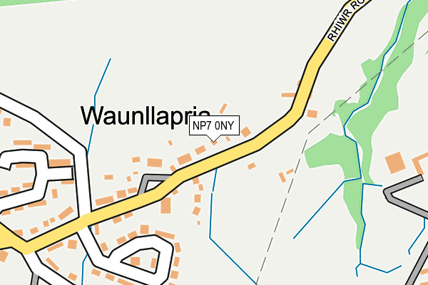 NP7 0NY map - OS OpenMap – Local (Ordnance Survey)