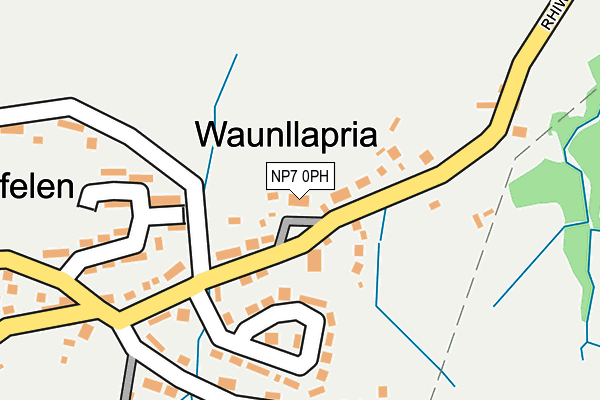 NP7 0PH map - OS OpenMap – Local (Ordnance Survey)