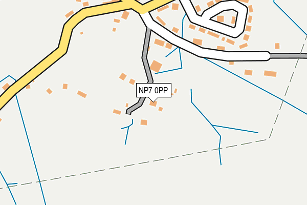 NP7 0PP map - OS OpenMap – Local (Ordnance Survey)