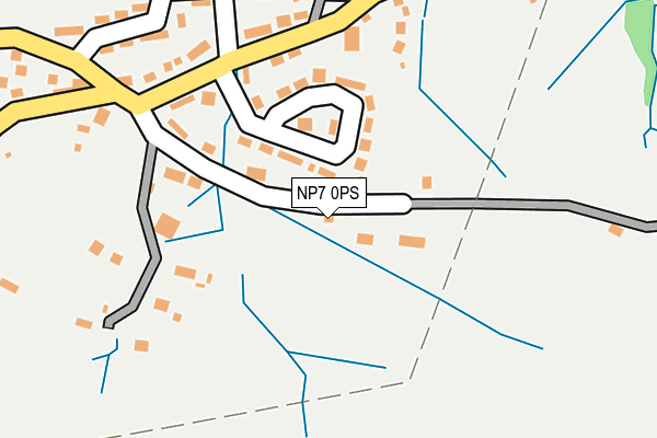 NP7 0PS map - OS OpenMap – Local (Ordnance Survey)