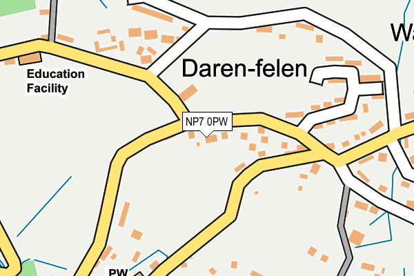 NP7 0PW map - OS OpenMap – Local (Ordnance Survey)