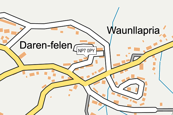 NP7 0PY map - OS OpenMap – Local (Ordnance Survey)