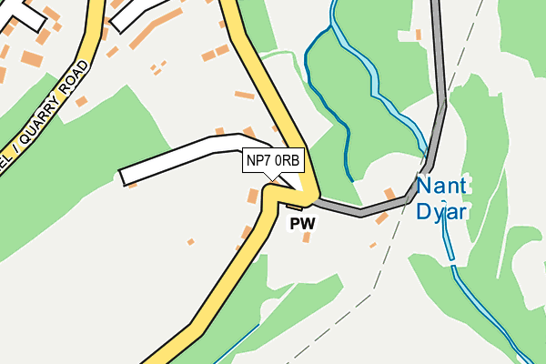 NP7 0RB map - OS OpenMap – Local (Ordnance Survey)