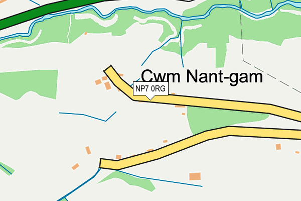 NP7 0RG map - OS OpenMap – Local (Ordnance Survey)