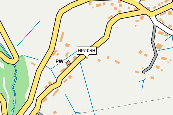 NP7 0RH map - OS OpenMap – Local (Ordnance Survey)