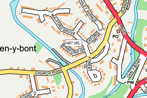 NP7 0RL map - OS OpenMap – Local (Ordnance Survey)