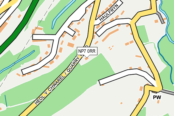 NP7 0RR map - OS OpenMap – Local (Ordnance Survey)