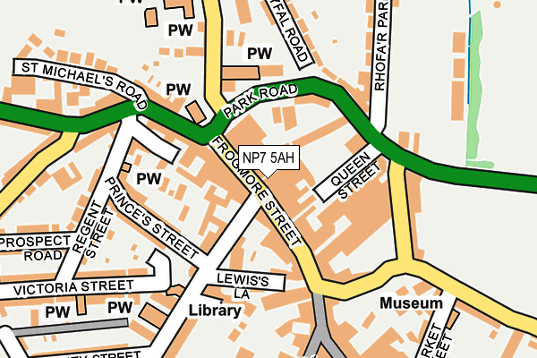 NP7 5AH map - OS OpenMap – Local (Ordnance Survey)