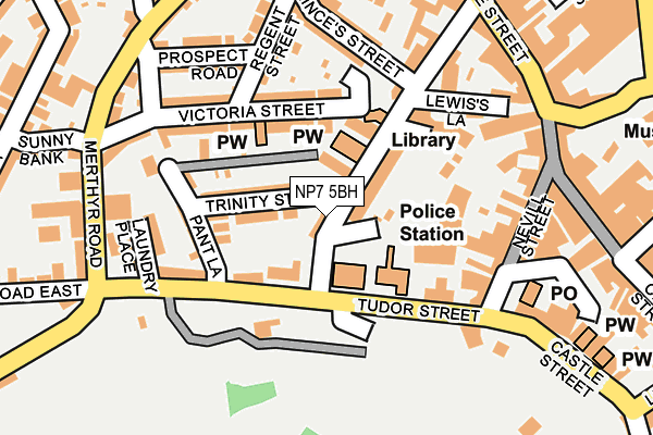 NP7 5BH map - OS OpenMap – Local (Ordnance Survey)