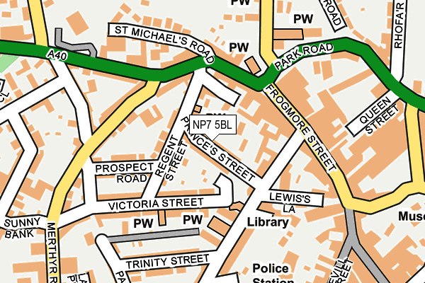 NP7 5BL map - OS OpenMap – Local (Ordnance Survey)