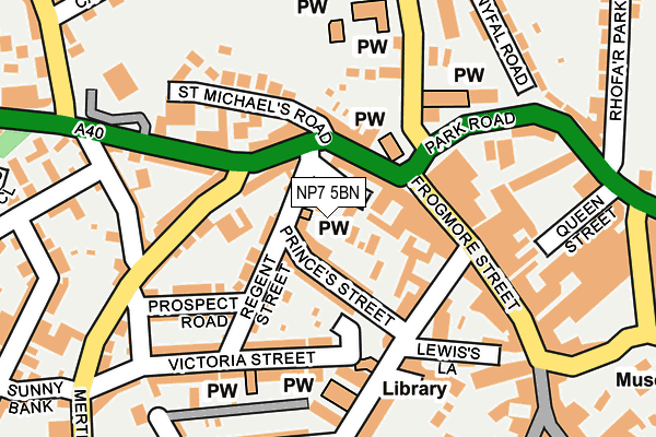 NP7 5BN map - OS OpenMap – Local (Ordnance Survey)