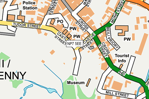 NP7 5EE map - OS OpenMap – Local (Ordnance Survey)