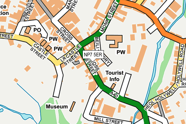 NP7 5ER map - OS OpenMap – Local (Ordnance Survey)
