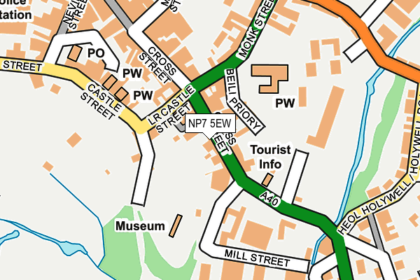 NP7 5EW map - OS OpenMap – Local (Ordnance Survey)