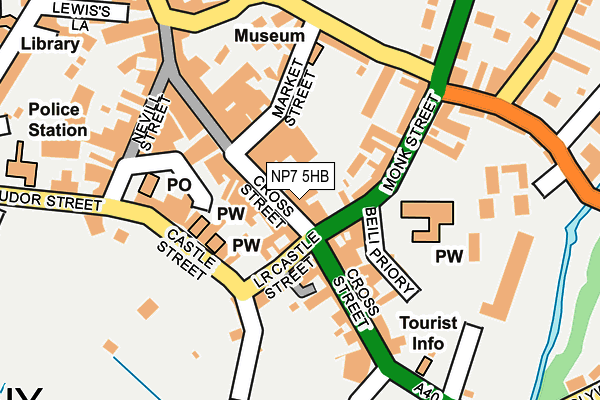 NP7 5HB map - OS OpenMap – Local (Ordnance Survey)