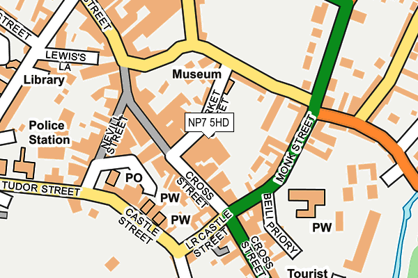 NP7 5HD map - OS OpenMap – Local (Ordnance Survey)