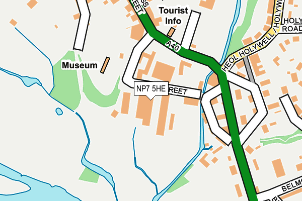 NP7 5HE map - OS OpenMap – Local (Ordnance Survey)