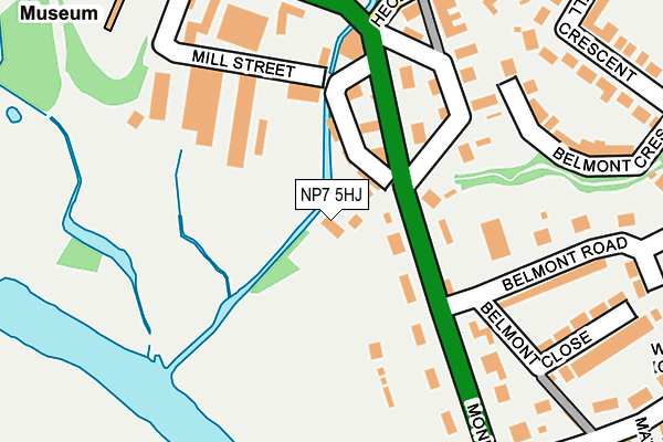 NP7 5HJ map - OS OpenMap – Local (Ordnance Survey)