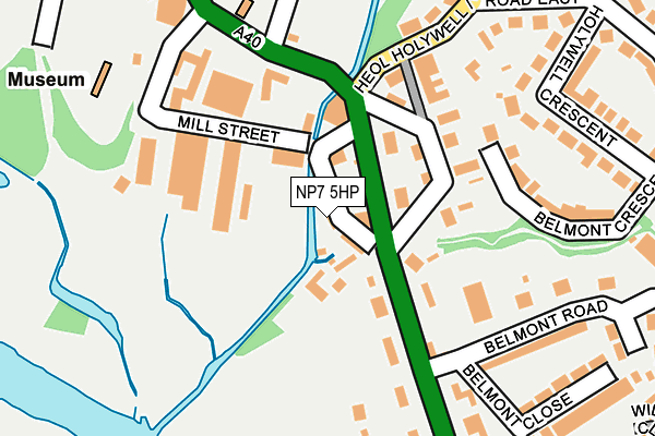 NP7 5HP map - OS OpenMap – Local (Ordnance Survey)