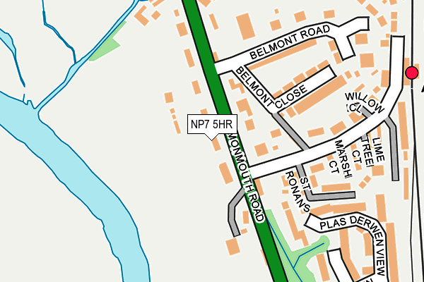 NP7 5HR map - OS OpenMap – Local (Ordnance Survey)