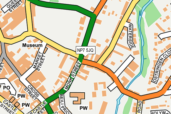 NP7 5JQ map - OS OpenMap – Local (Ordnance Survey)