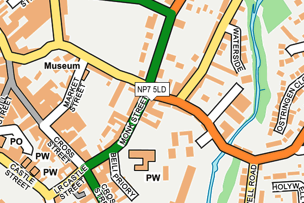 NP7 5LD map - OS OpenMap – Local (Ordnance Survey)
