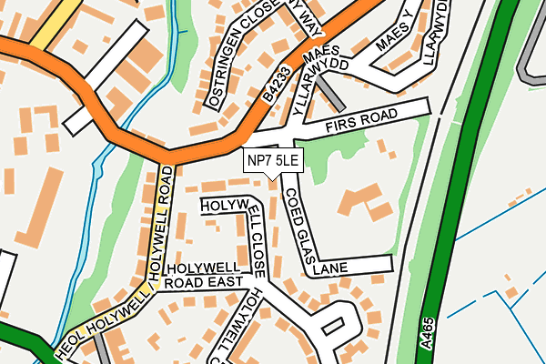 NP7 5LE map - OS OpenMap – Local (Ordnance Survey)