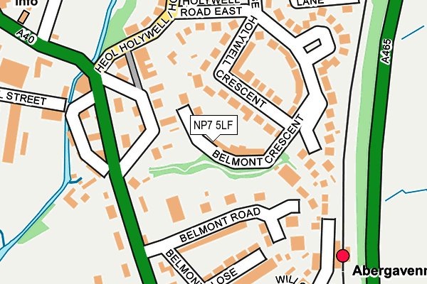 NP7 5LF map - OS OpenMap – Local (Ordnance Survey)
