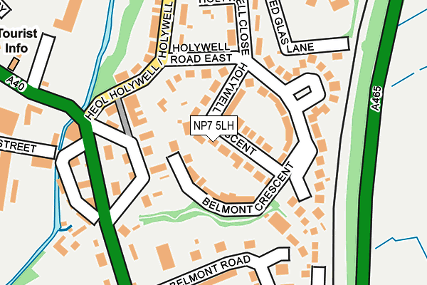 NP7 5LH map - OS OpenMap – Local (Ordnance Survey)