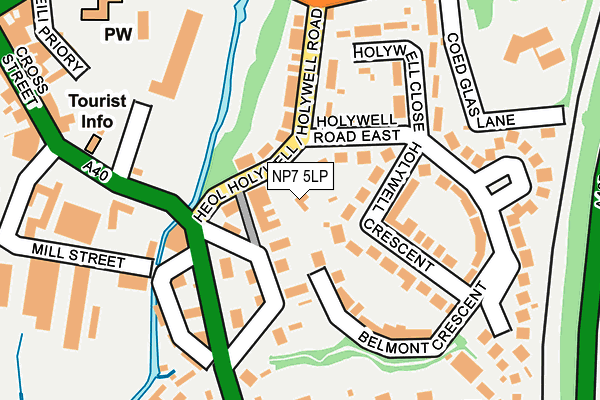 NP7 5LP map - OS OpenMap – Local (Ordnance Survey)