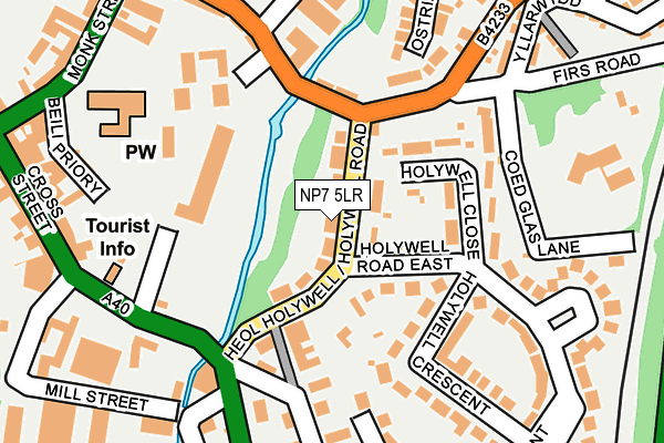 NP7 5LR map - OS OpenMap – Local (Ordnance Survey)