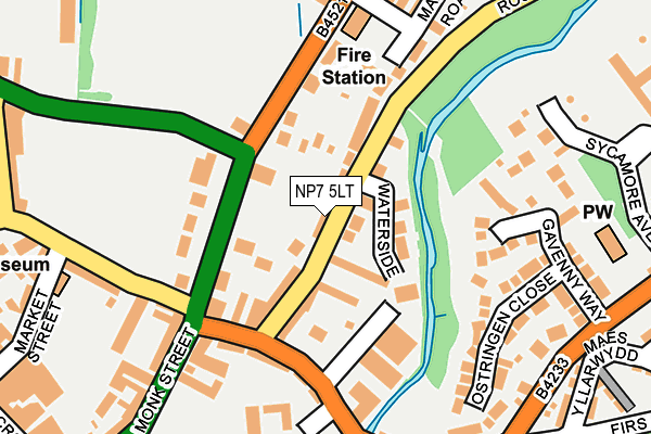 NP7 5LT map - OS OpenMap – Local (Ordnance Survey)