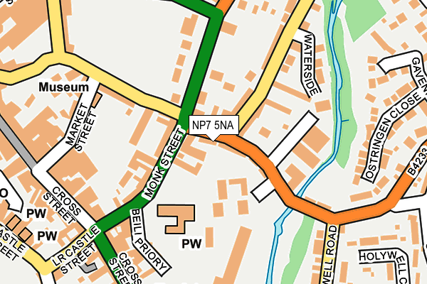 NP7 5NA map - OS OpenMap – Local (Ordnance Survey)