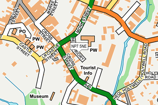 NP7 5NE map - OS OpenMap – Local (Ordnance Survey)