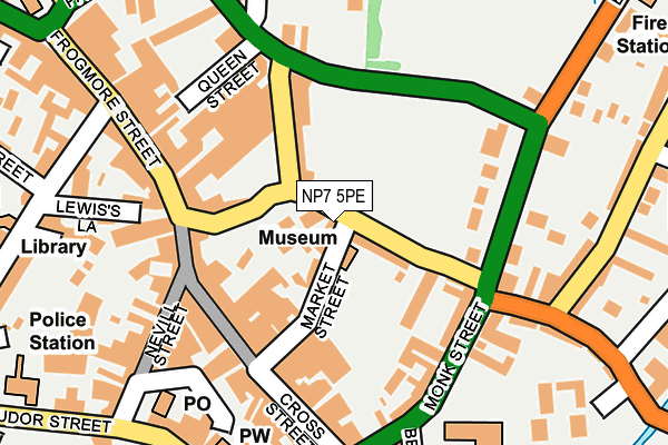 NP7 5PE map - OS OpenMap – Local (Ordnance Survey)