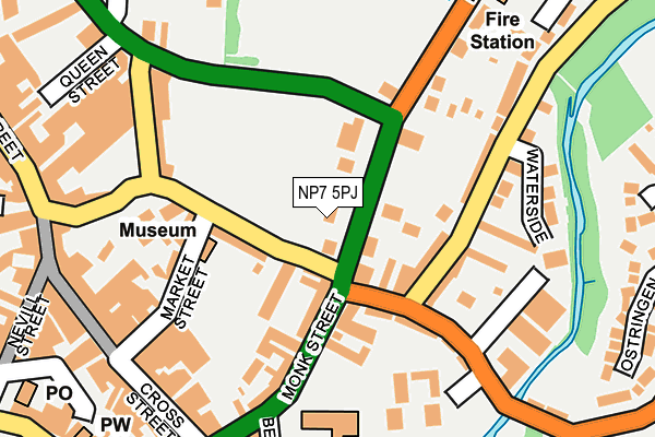 NP7 5PJ map - OS OpenMap – Local (Ordnance Survey)